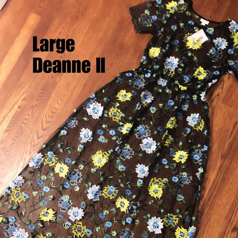 NWT Lularoe Deanne II Dress - Picture 1 of 3